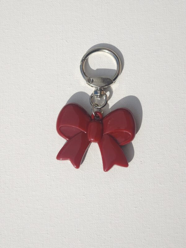 Red Bow Bag Charm